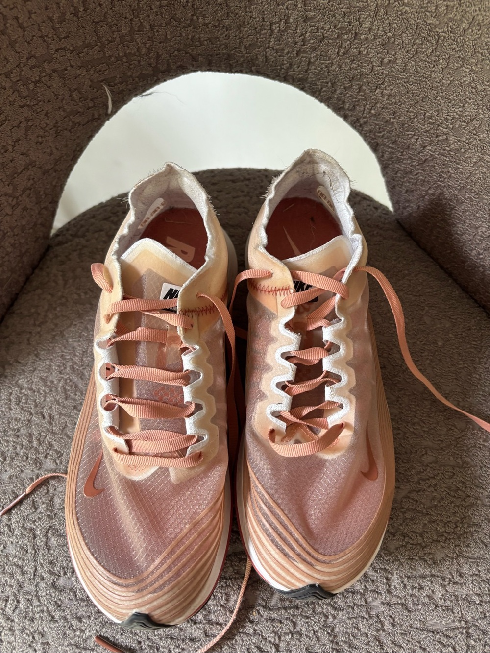 Nike Women's Peach/Light Pink Running Sneakers